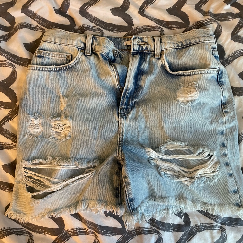 Blue jean shorts from forever 21